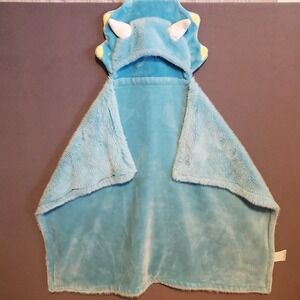 Little‎ Miracles  Blue Thick Plush Toddler Baby Dinosaur Hooded Blanket Wrap